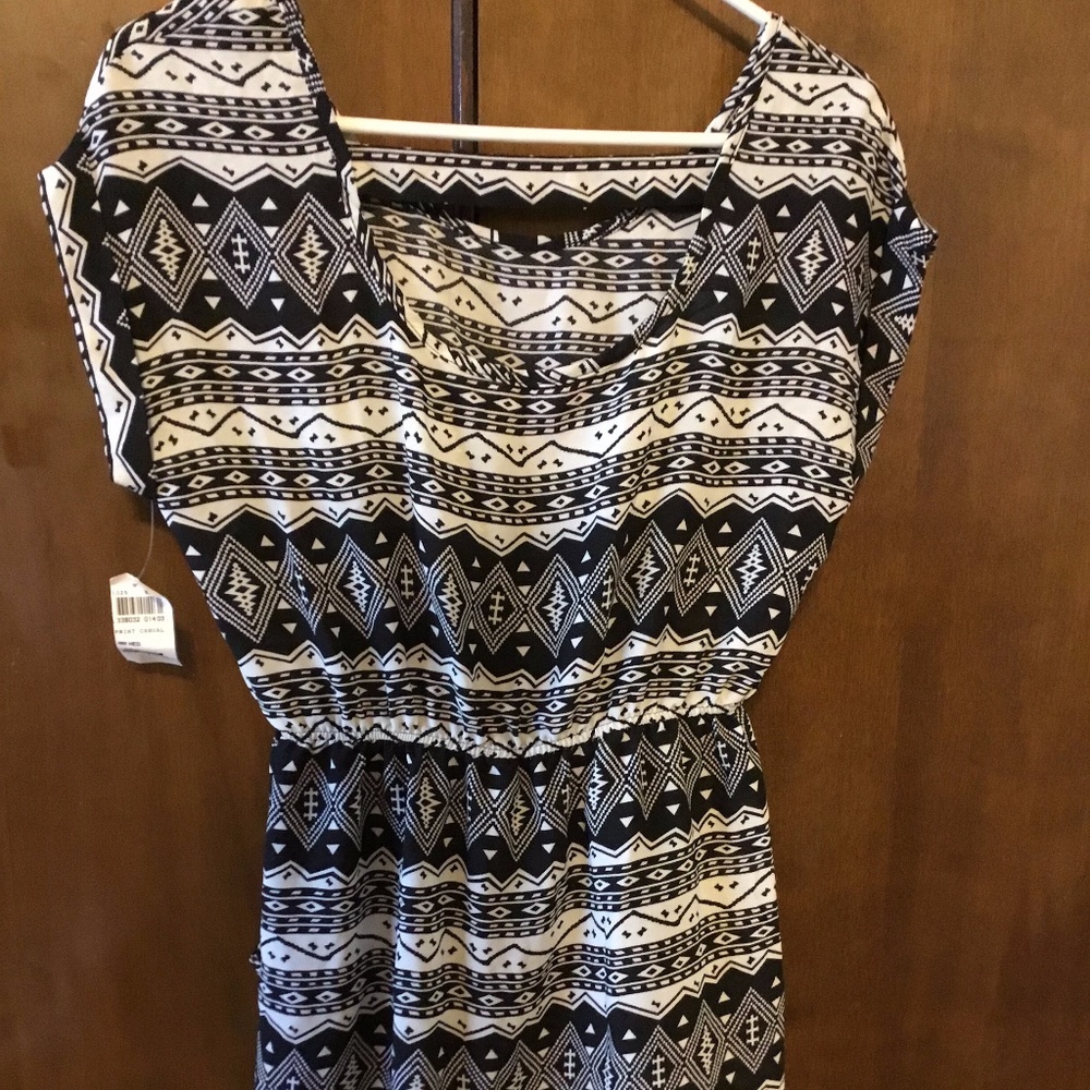 Black and White Tribal Dress